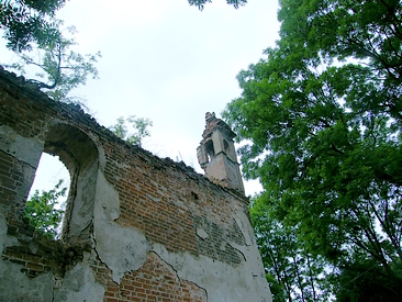 ruina kościoła w Mielniku